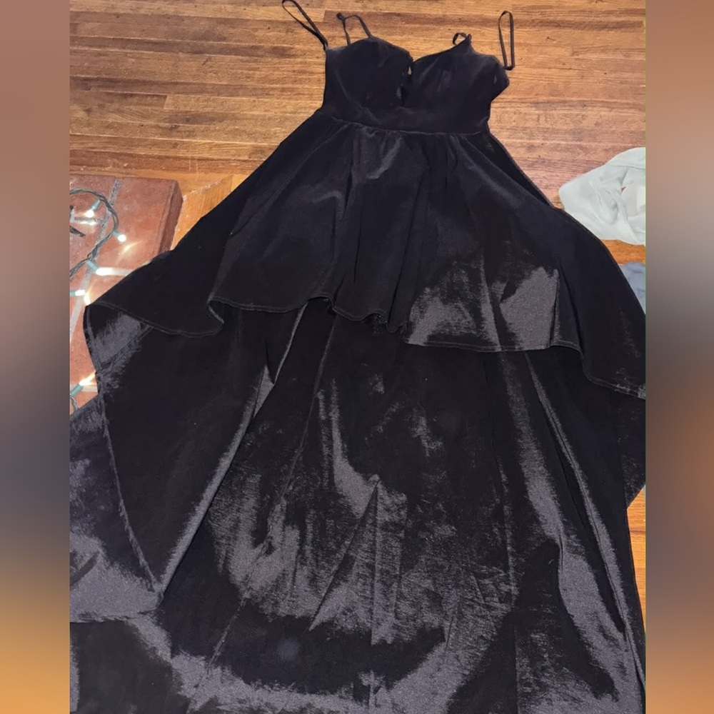 B Darlin Black High Low Skirt